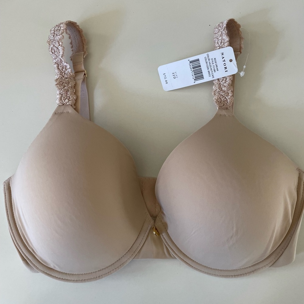 NWT Natori Rose Dream Underwire Bra in Hazelnut/Cafe Color, Size: 32D